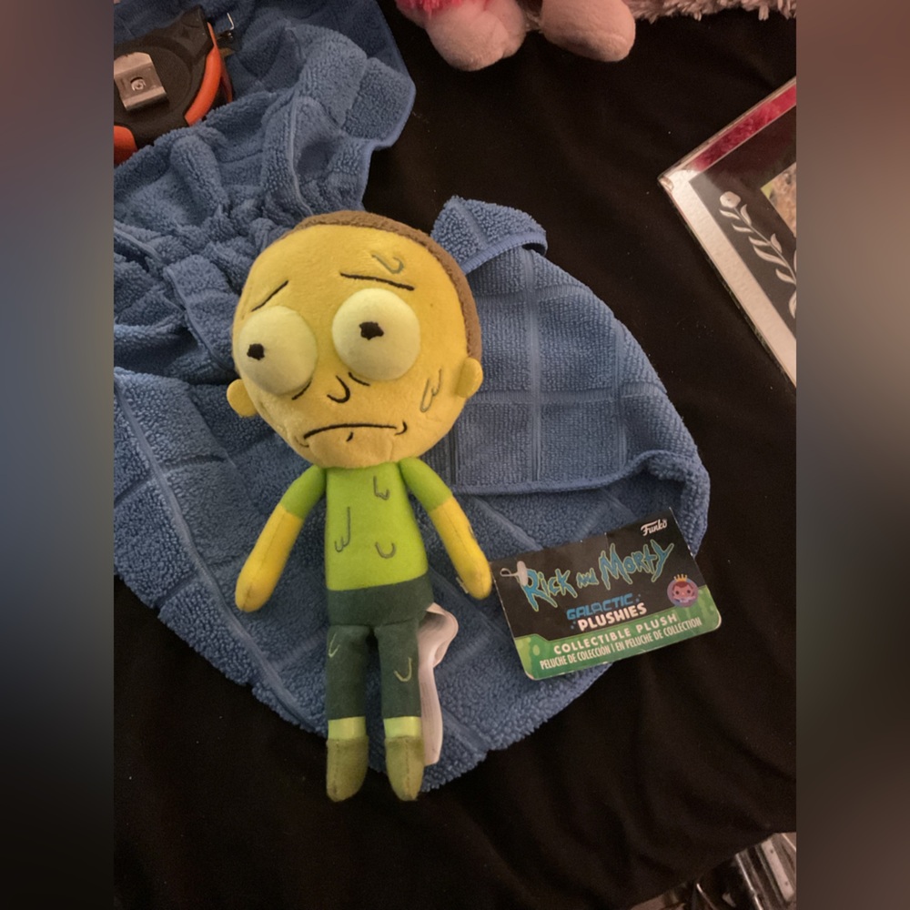 Rick And Morty TOXIC MORTY Funko Galactic Plushies 8  Plush Figure Toy